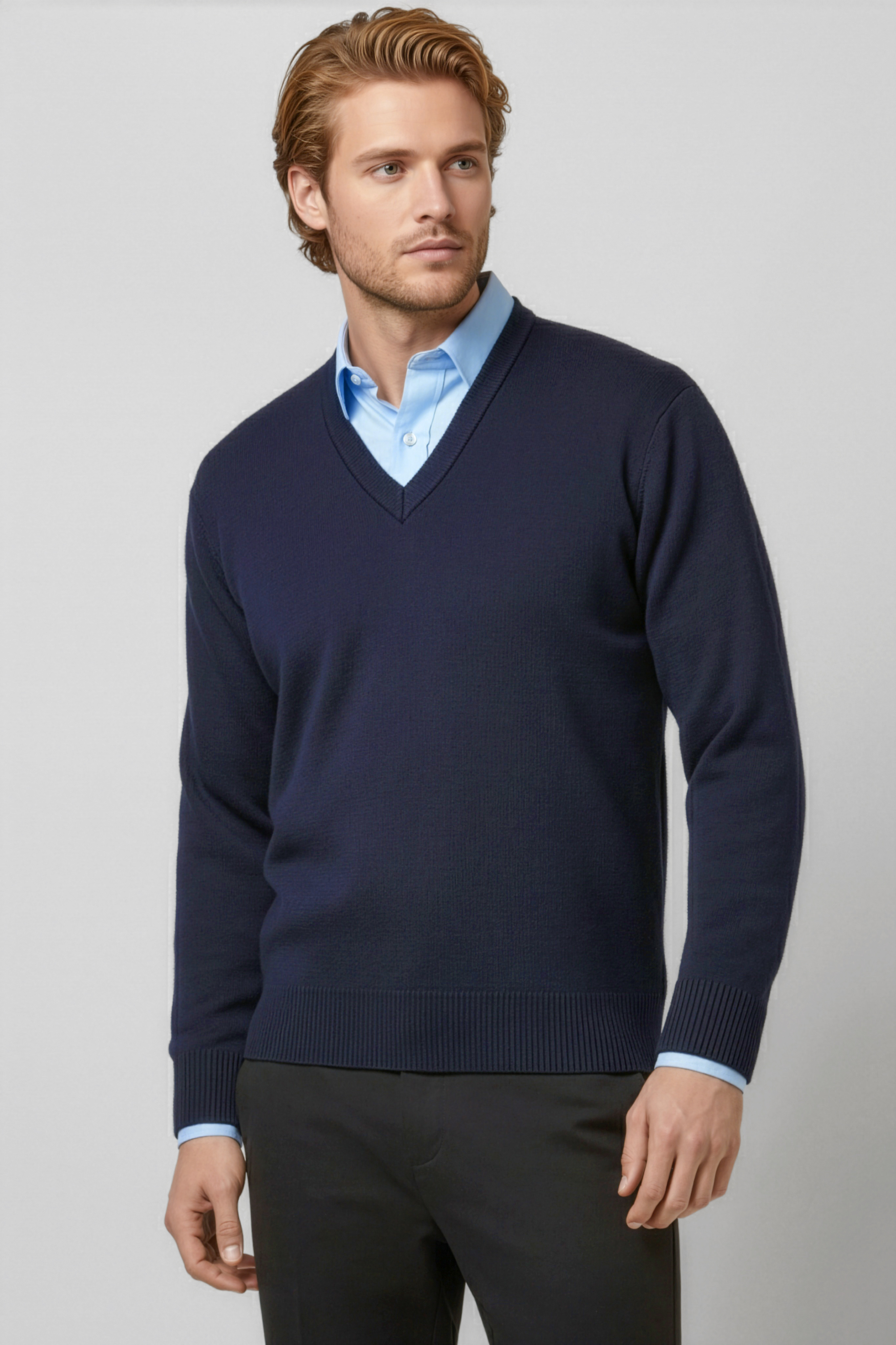 Biz Collection Mens Woolmix Pullover