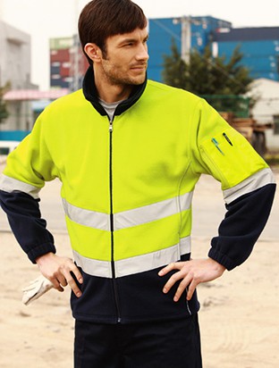 Hi Viz Polar Fleece with 3M Reflective Tape