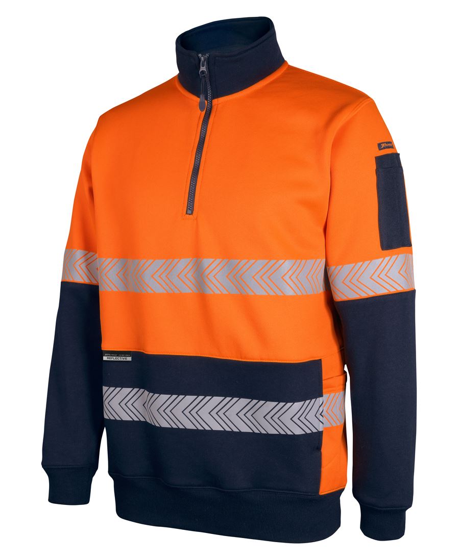 JBs HV 330G 1/2 Zip Segmented Tape Fleece