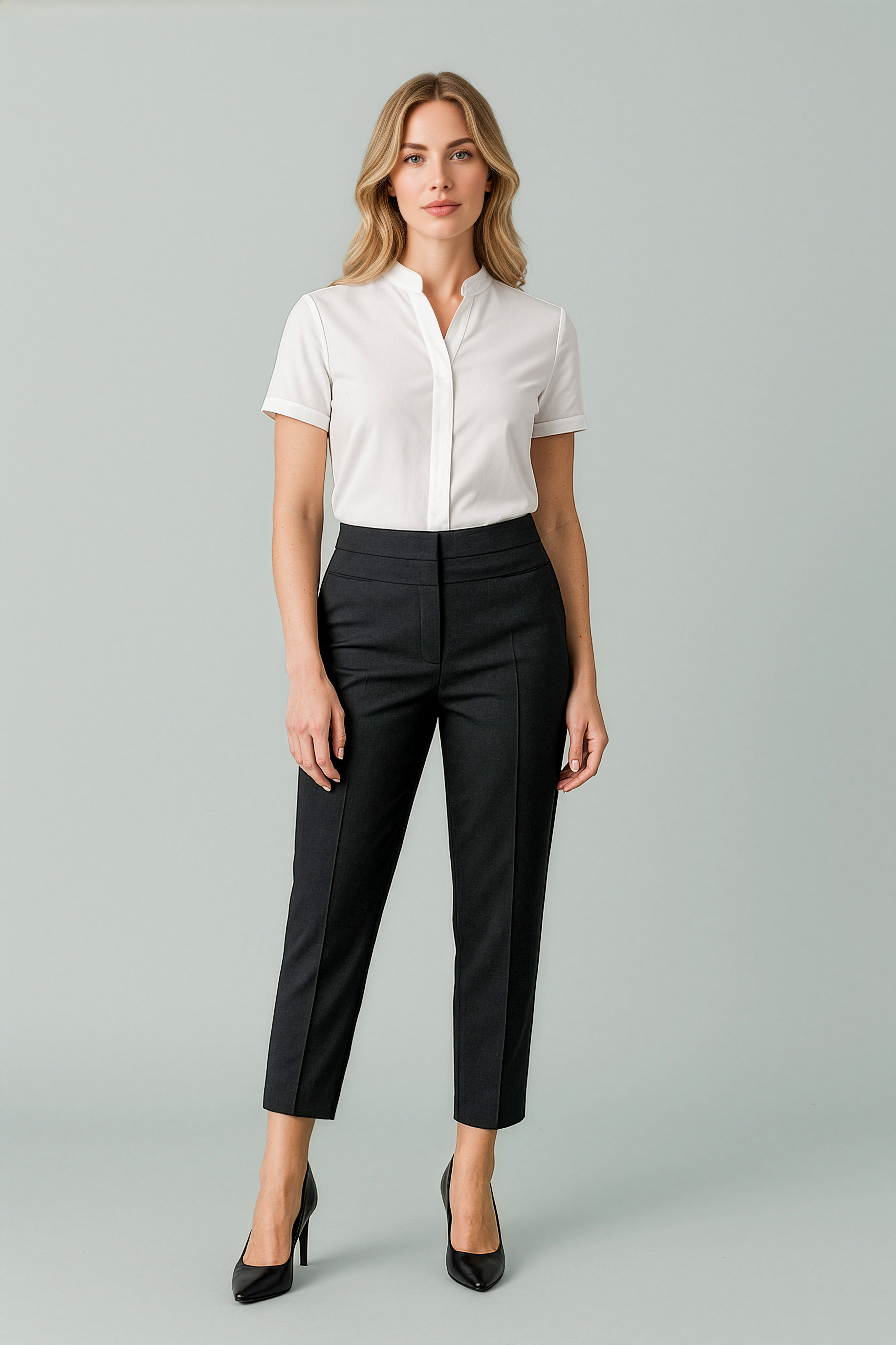 Womens Renew 7/8 Mid-Waist Slim Leg Pant
