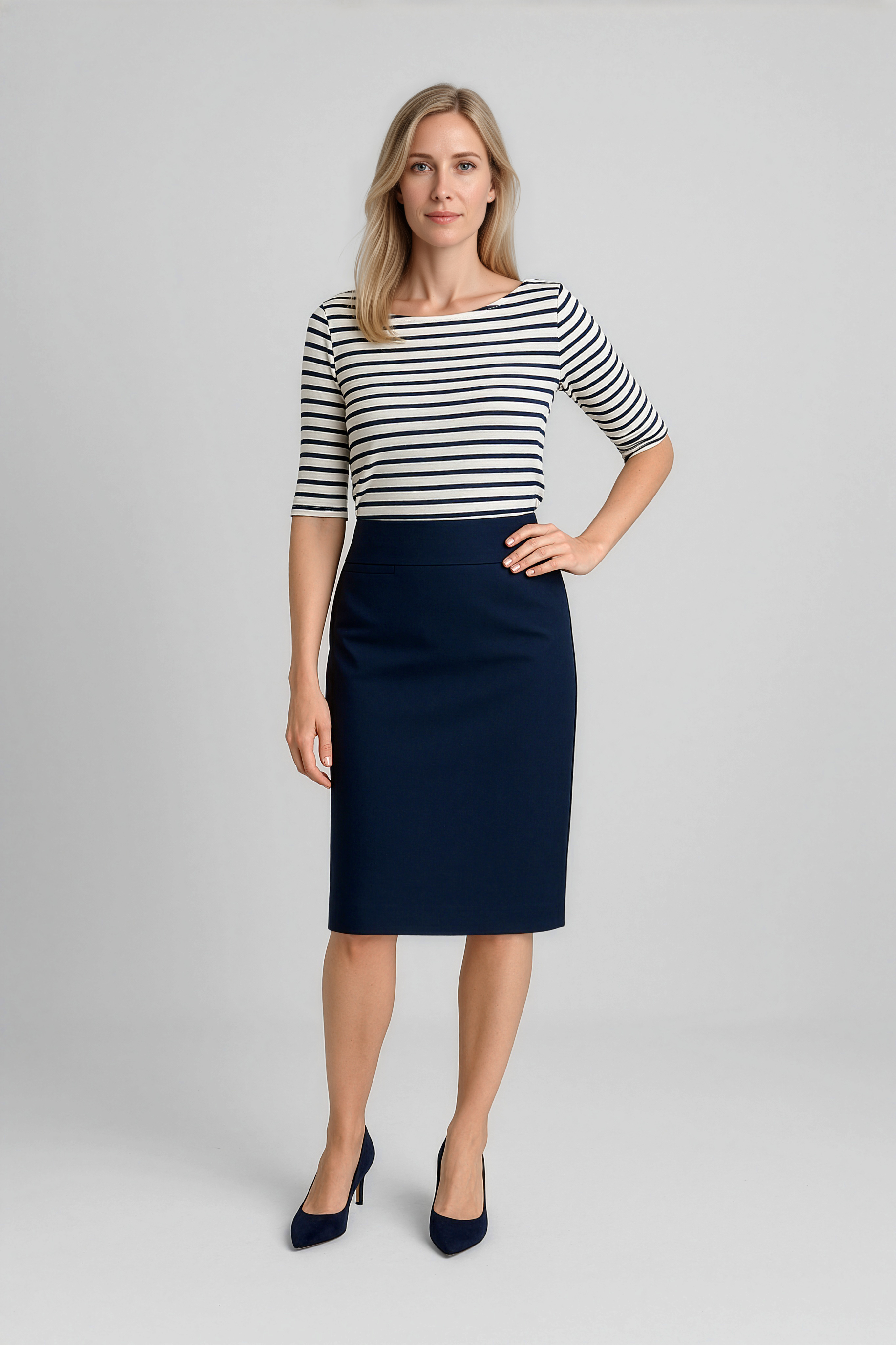 Biz Corporates Womens Relaxed Fit Skirt