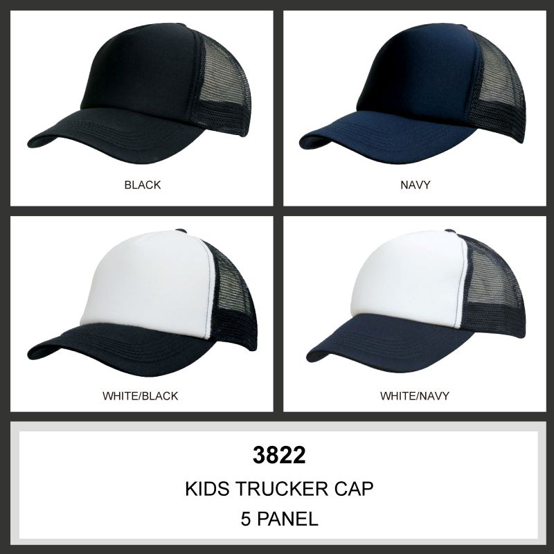 Headwear Childs Sized 5PNL Foam Front/Mesh Back Trucker Cap