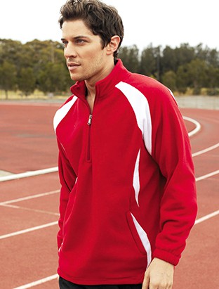 Unisex Adults 1/2 ZIP Sports Pull Over Fleece