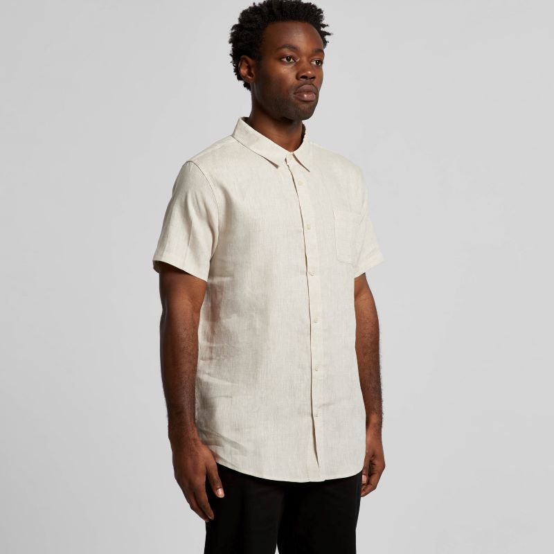 AS Colour Mens Linen Short Sleeve Shirts