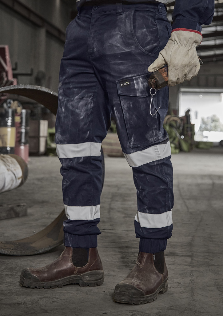 Syzmik Mens Essential Stretch Taped Cargo Pant - Cuffed