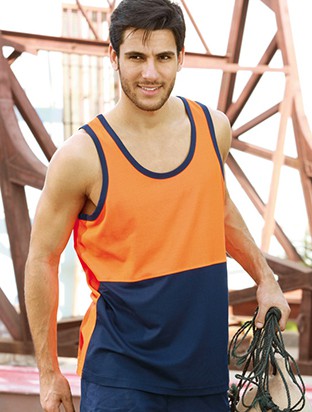 BOCINI Hi Vis Polyface/Cotton Singlets