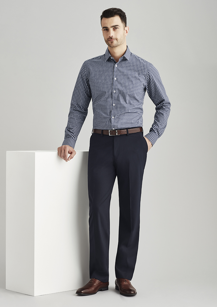 Biz Corporates Mens Flat Front Pant