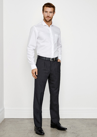 Biz Collection Mens Classic Pleat Front Pant