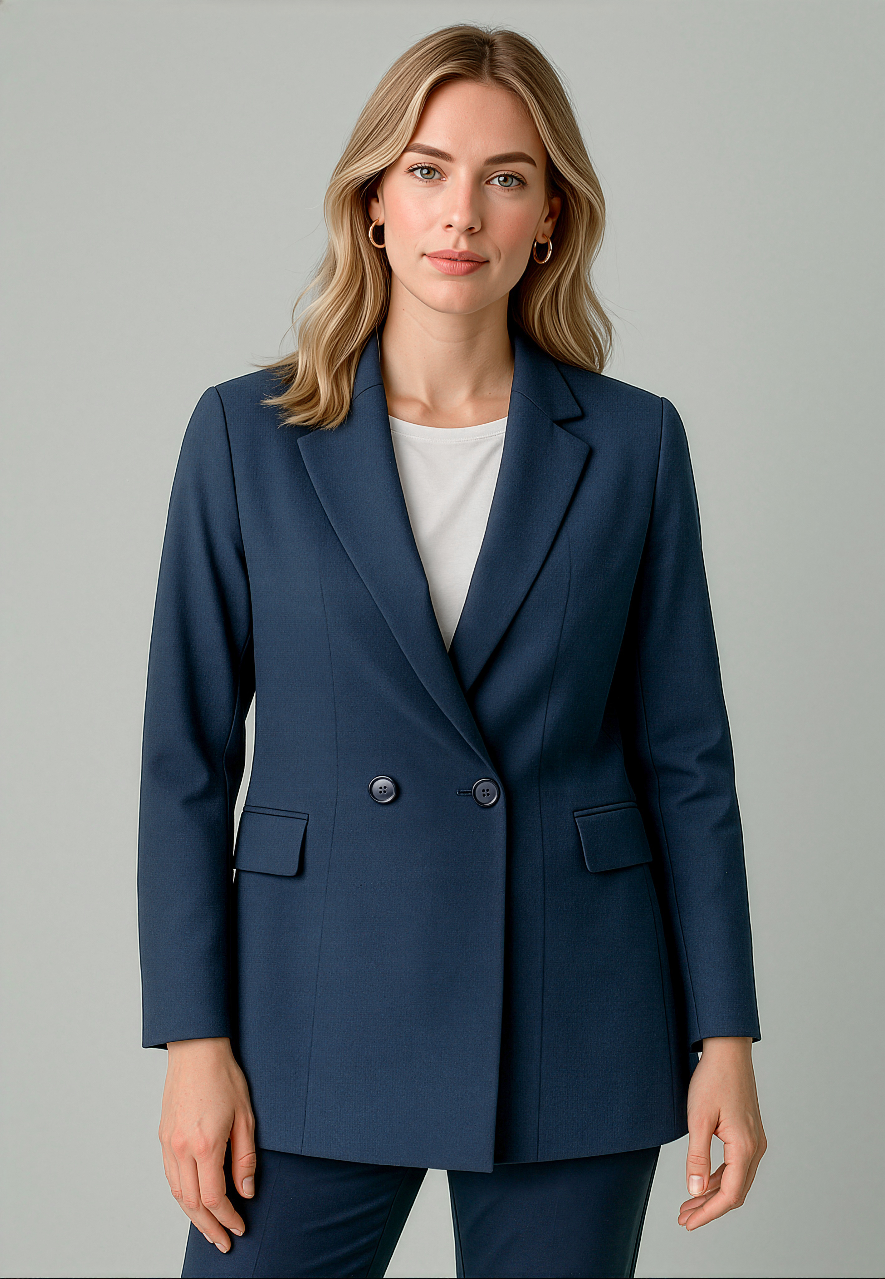 Womens Renew Double Breasted Longline Jacket
