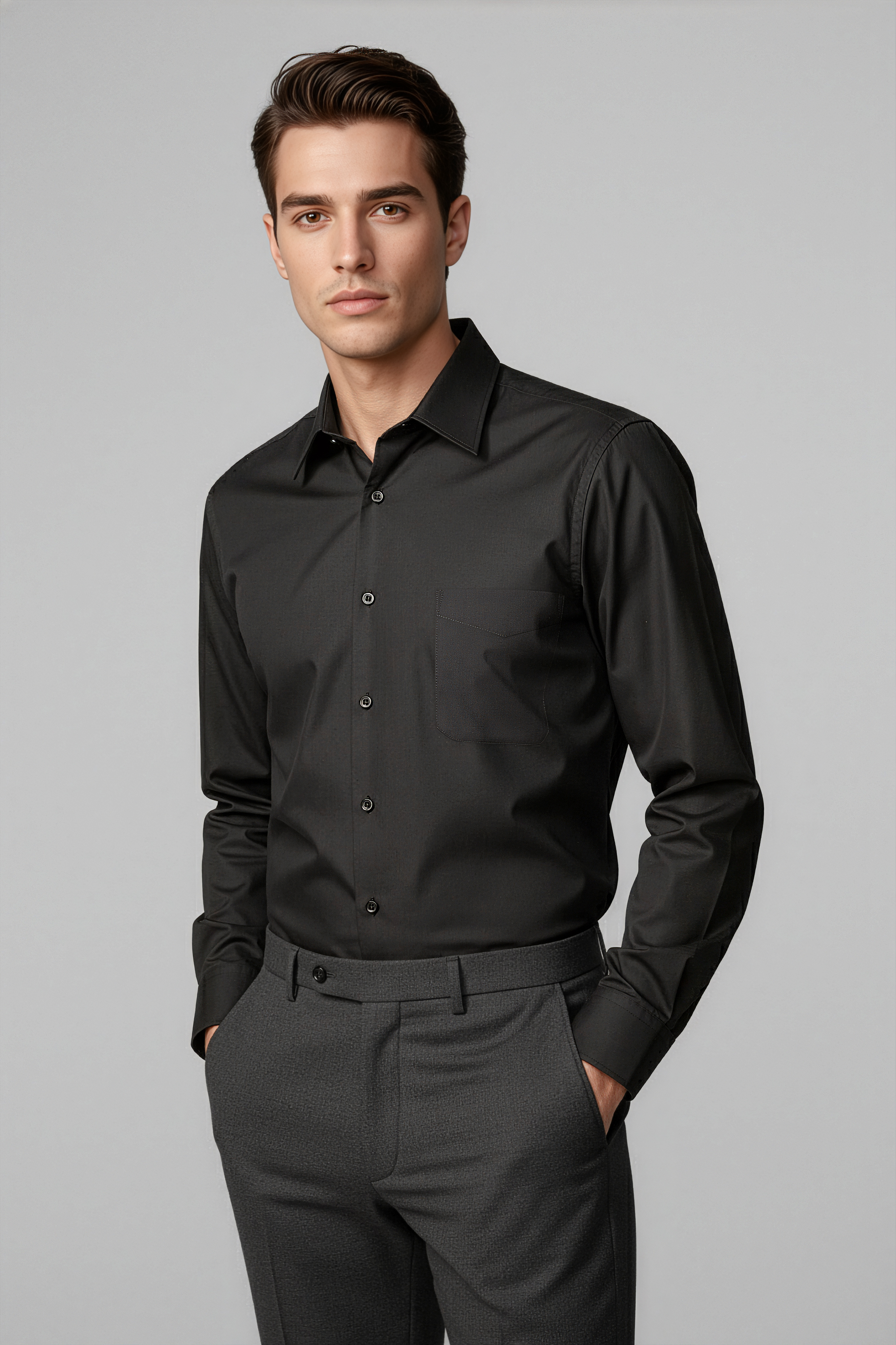 Biz Collection Mens Metro Long Sleeve Shirts