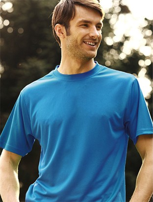Unisex Adults Plain Breezeway Micromesh Tee-7XL