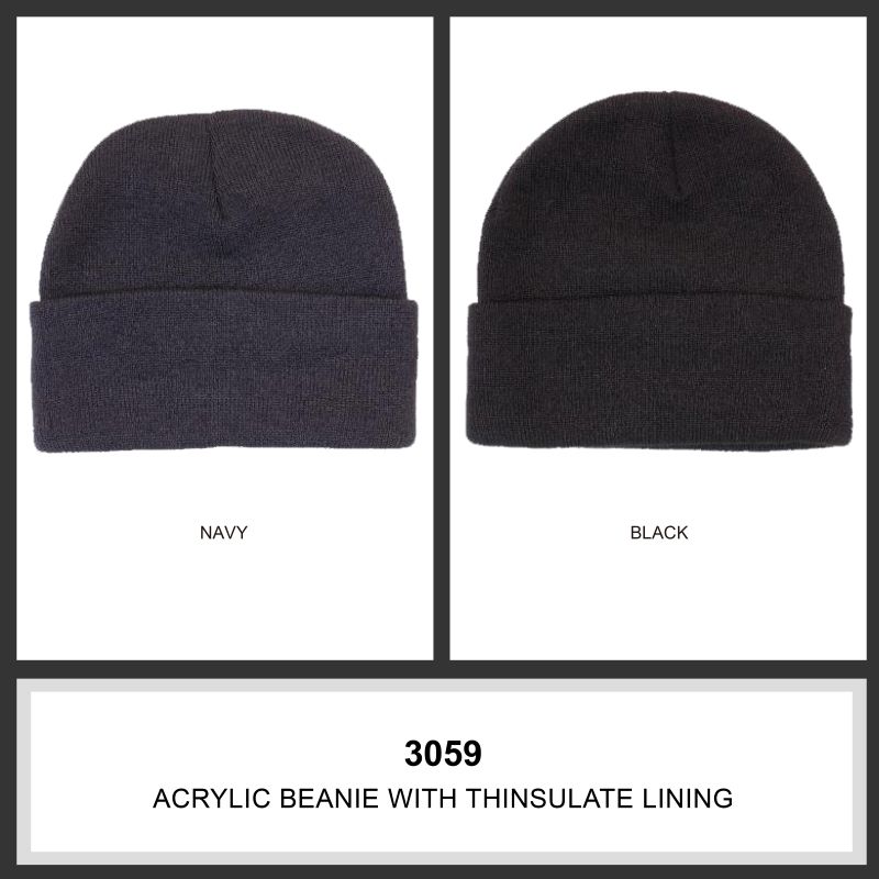 Headwear Acrylic Beanies w/- Thinsulate Lining