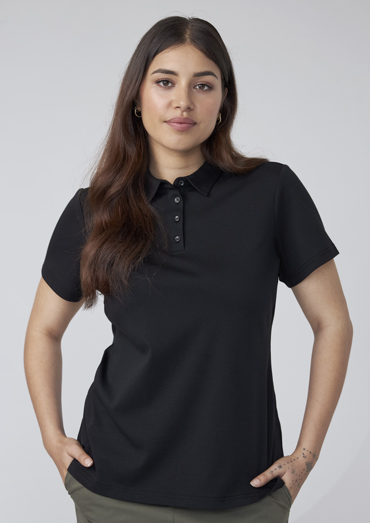 Biz Collection Womens Lotus Short Sleeve Polo