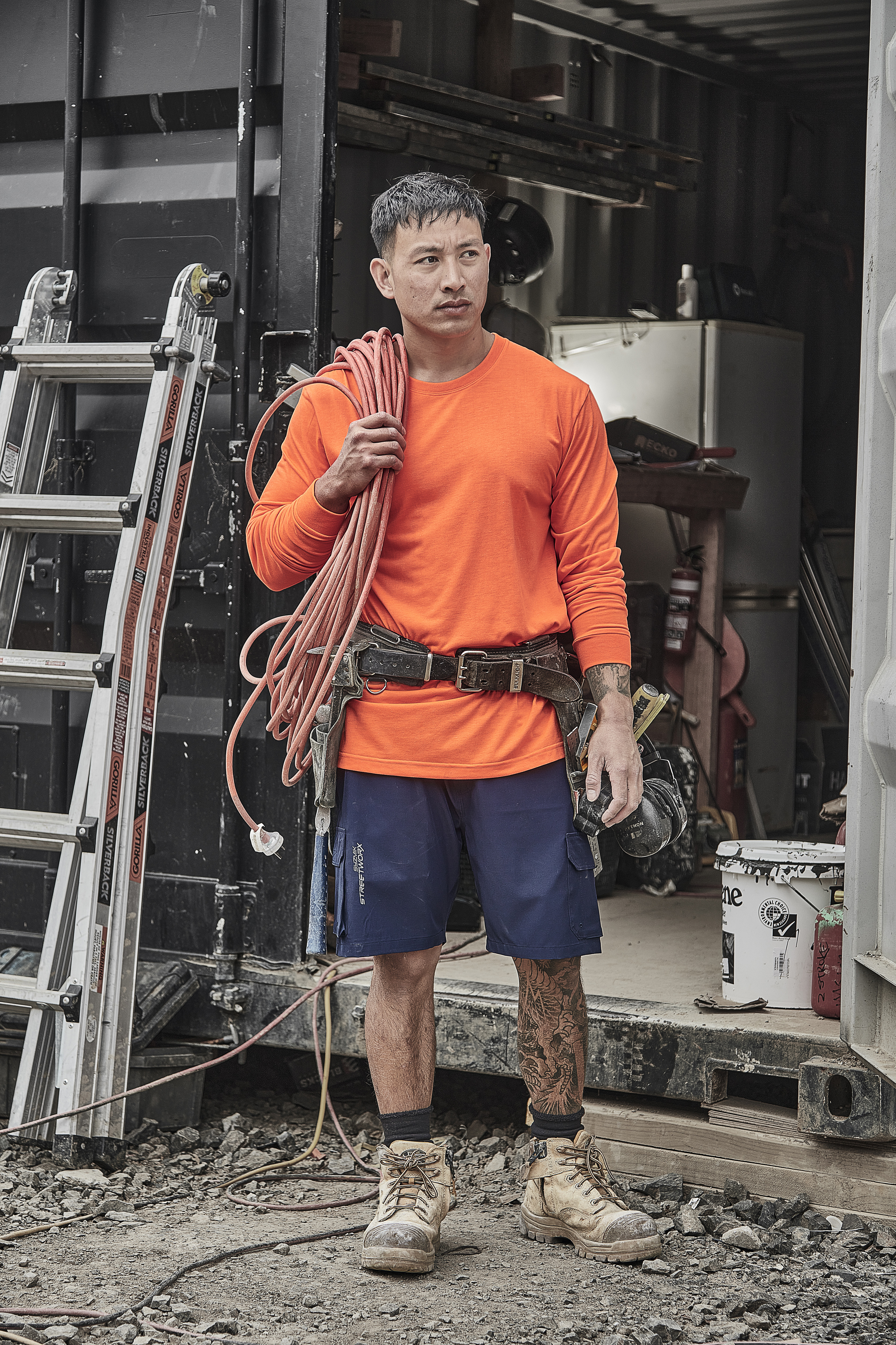Mens Hi Vis Long Sleeve Tee