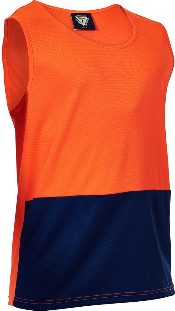 Esko D/O Singlet Orange/Navy