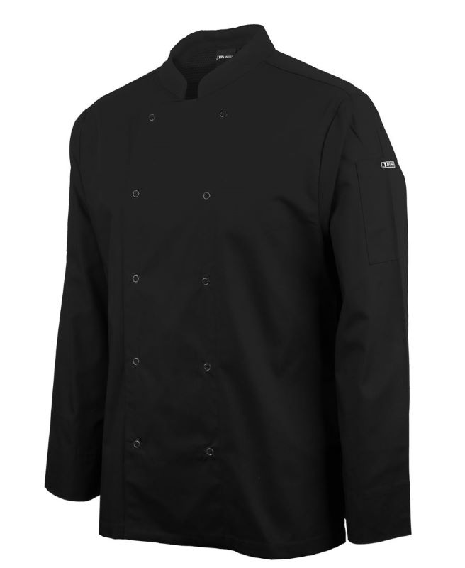 SNAP BUTTON L/S CHEFS JACKET