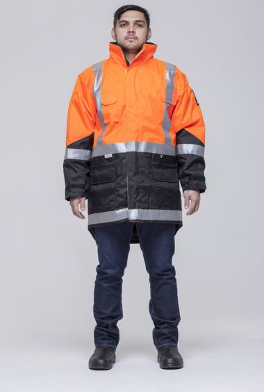 Hi Vis 2-Way Cyclone Day/Night Jacket - Quilted Lining