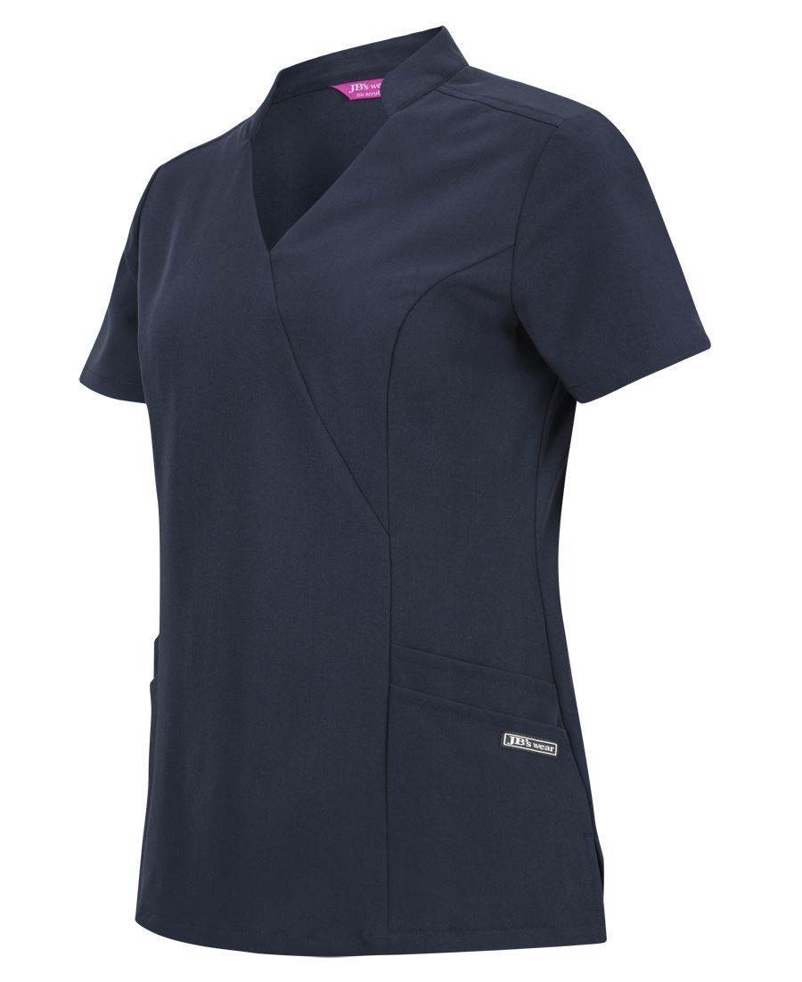 JB'S Ladies Nu Mandarin Collar Scrub Top