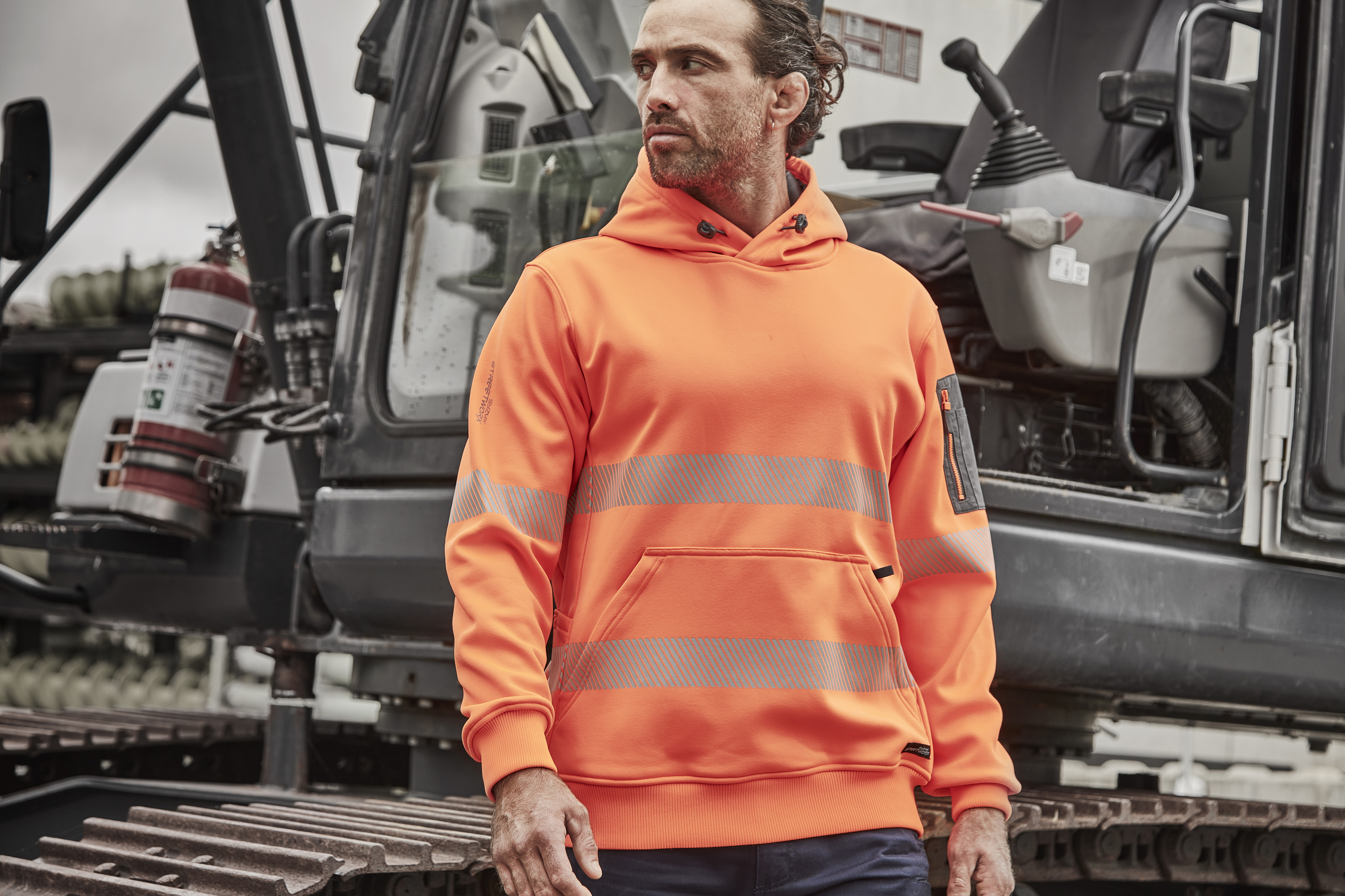 Syzmik Unisex Streetworx Segmented Tape Water Resistant Hoodie