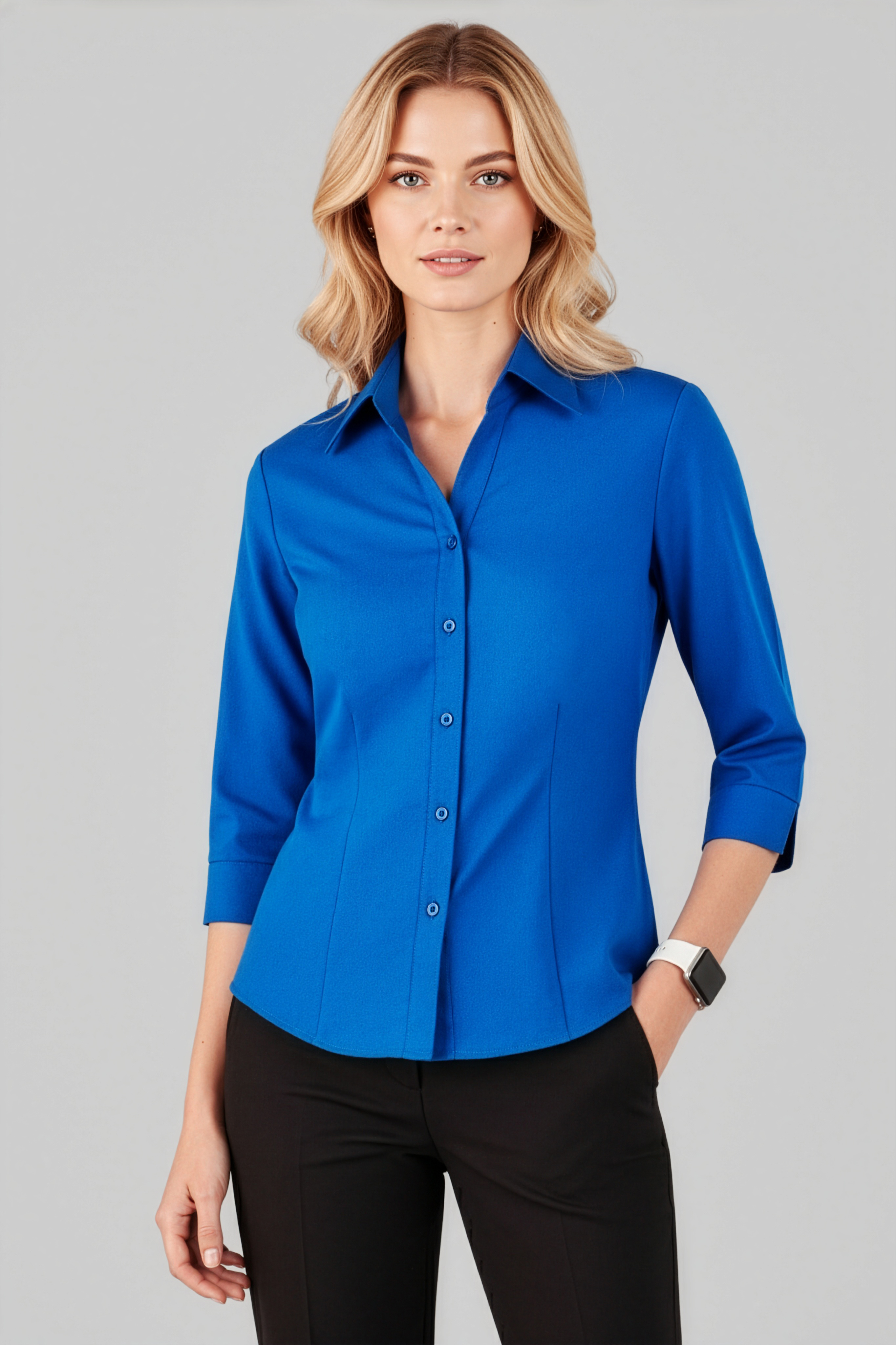 Biz Collection Ladies Plain Oasis 3/4 Sleeve Shirts