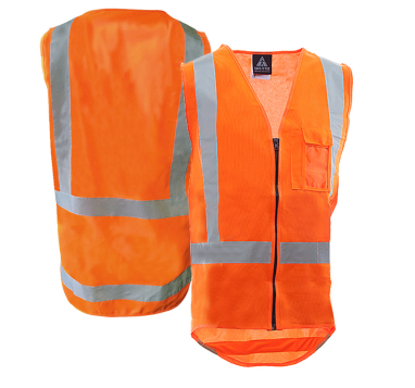 TTMC D/N Zipped Orange Vest