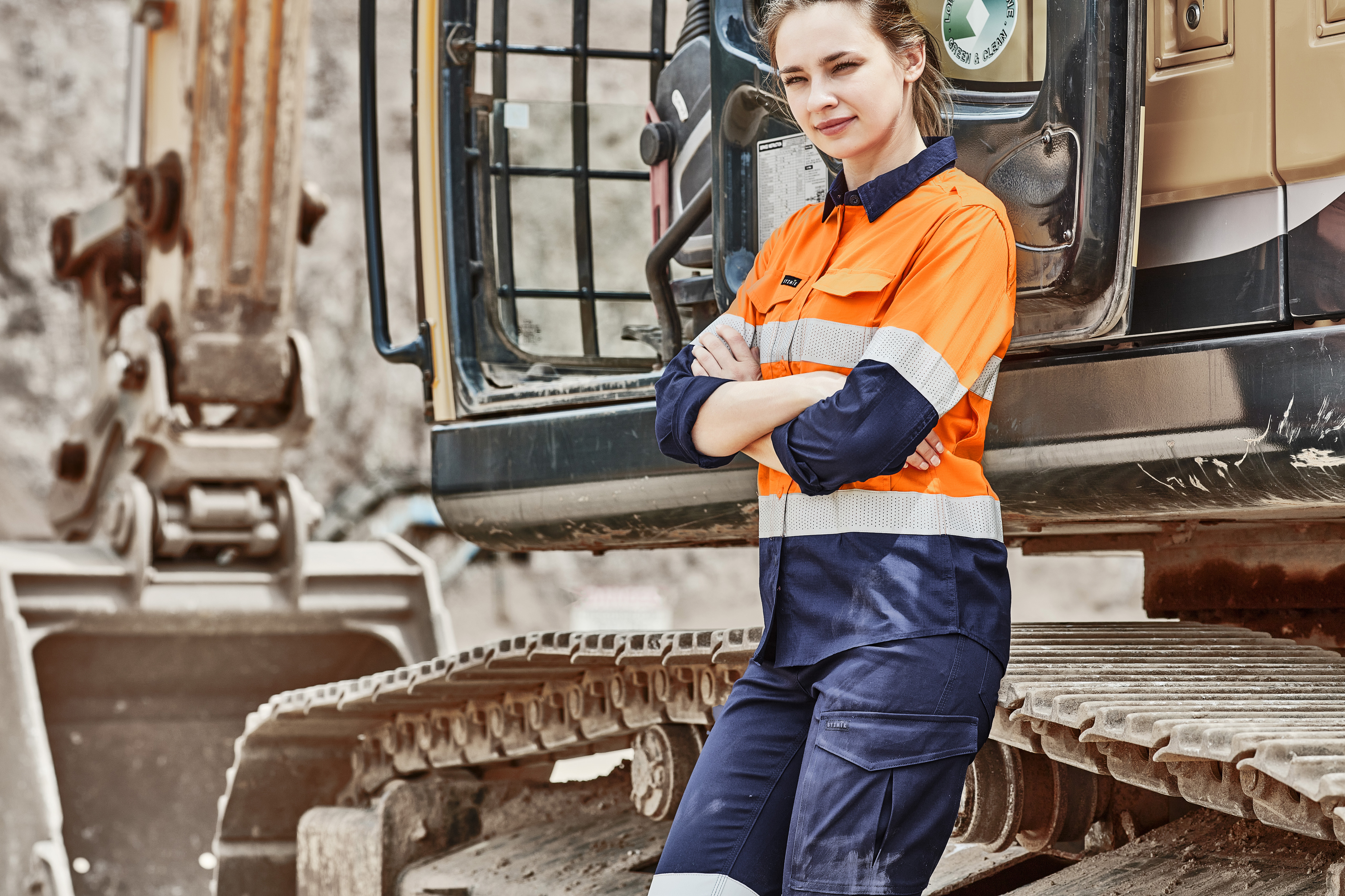 Syzmik Womens Rugged Cooling Taped Hi Vis Spliced Shirts