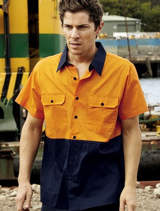 Hi Viz Cotton Twill S/S Shirts