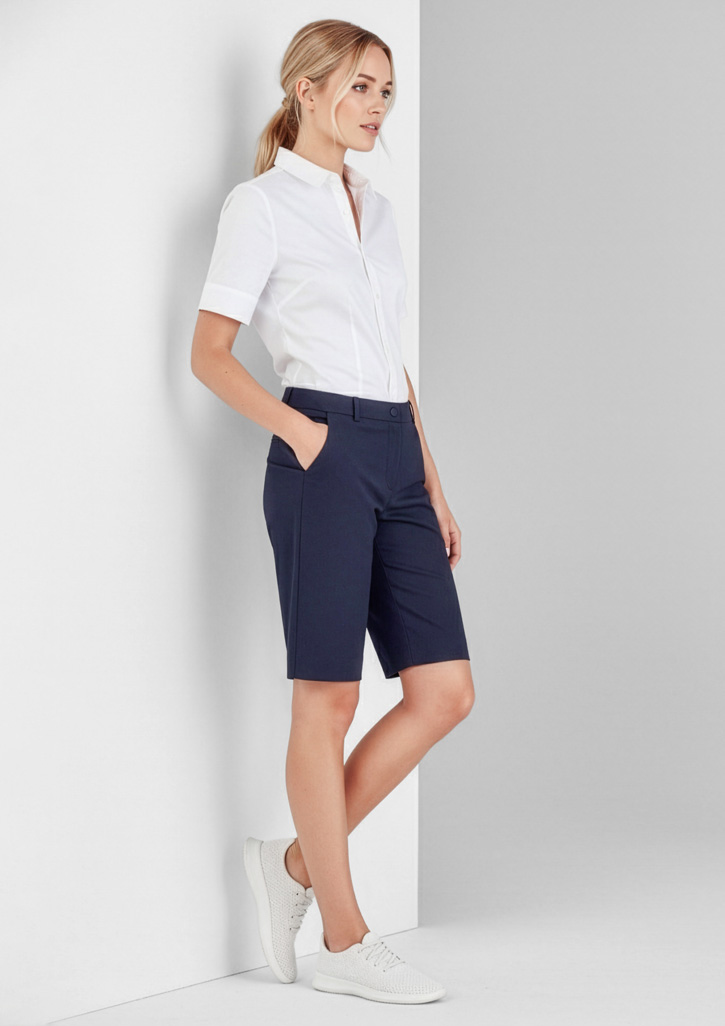 Biz Care Womens Comfort Waist Cargo Short