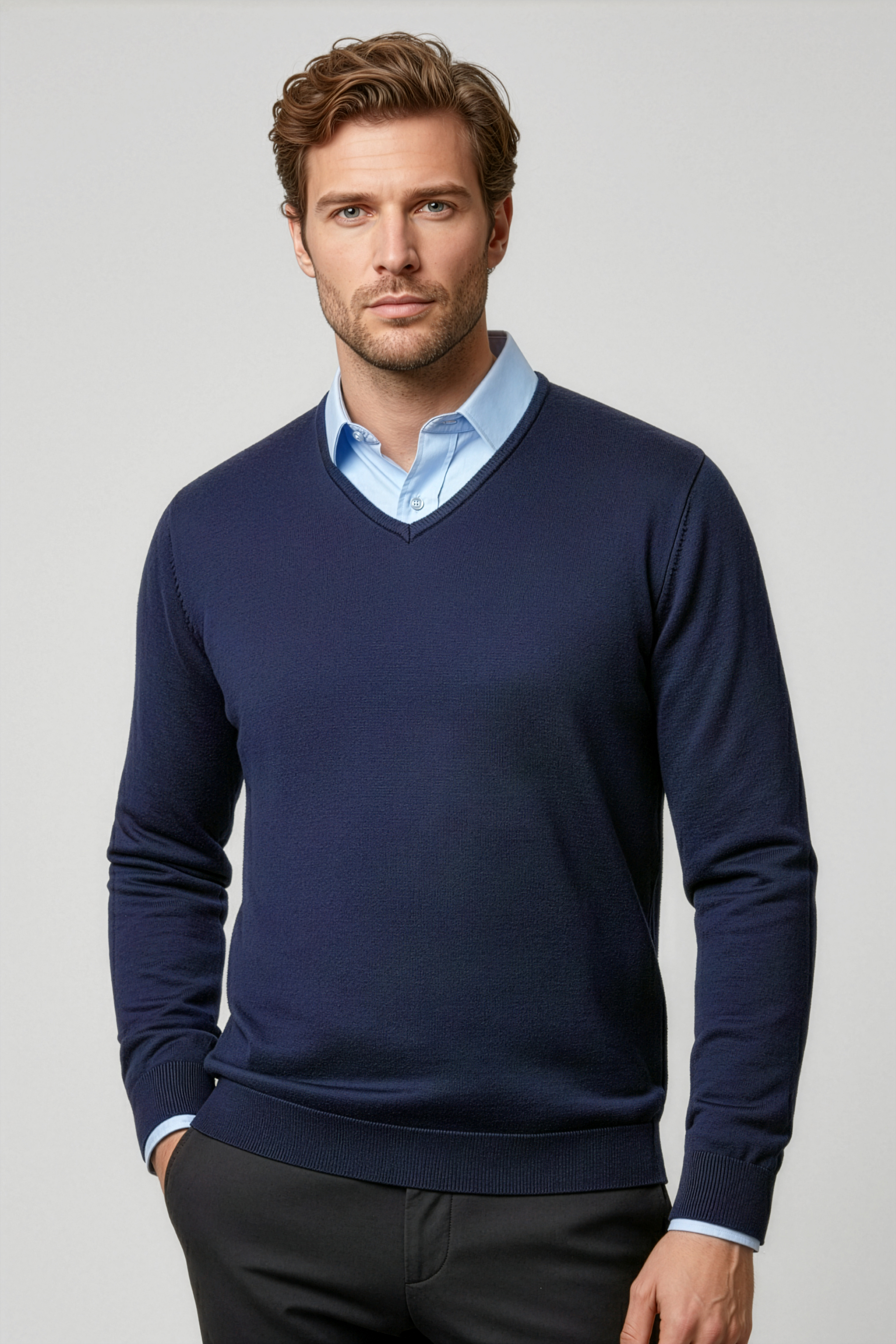 Biz Collection Mens Milano Pullover