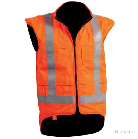 Vest Stamina FR & Antistatic TTMC-W17 Fleece Lined Orange