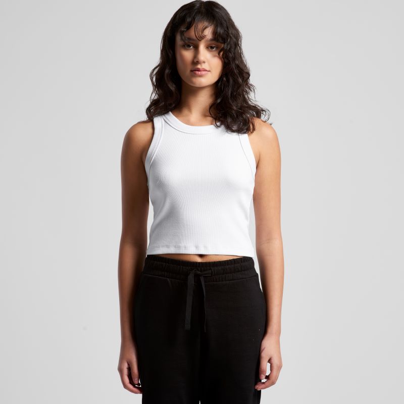 AS Colour Womens Organic Rib Crop Tank