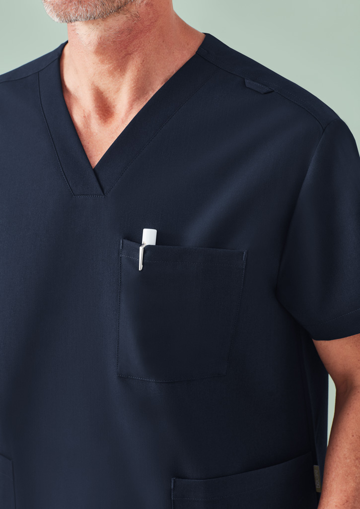 Biz Care Unisex Pulse V-Neck Scrub Top