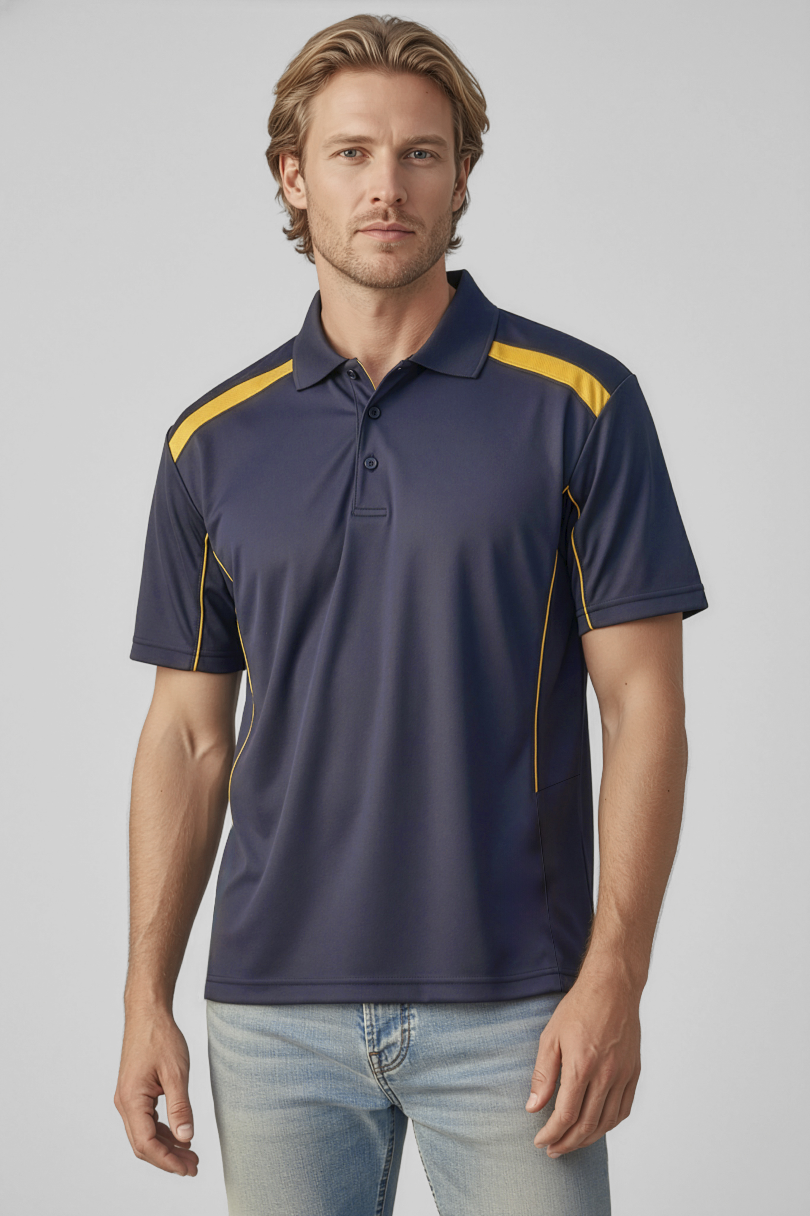 Biz Collection Mens United Short Sleeve Polo