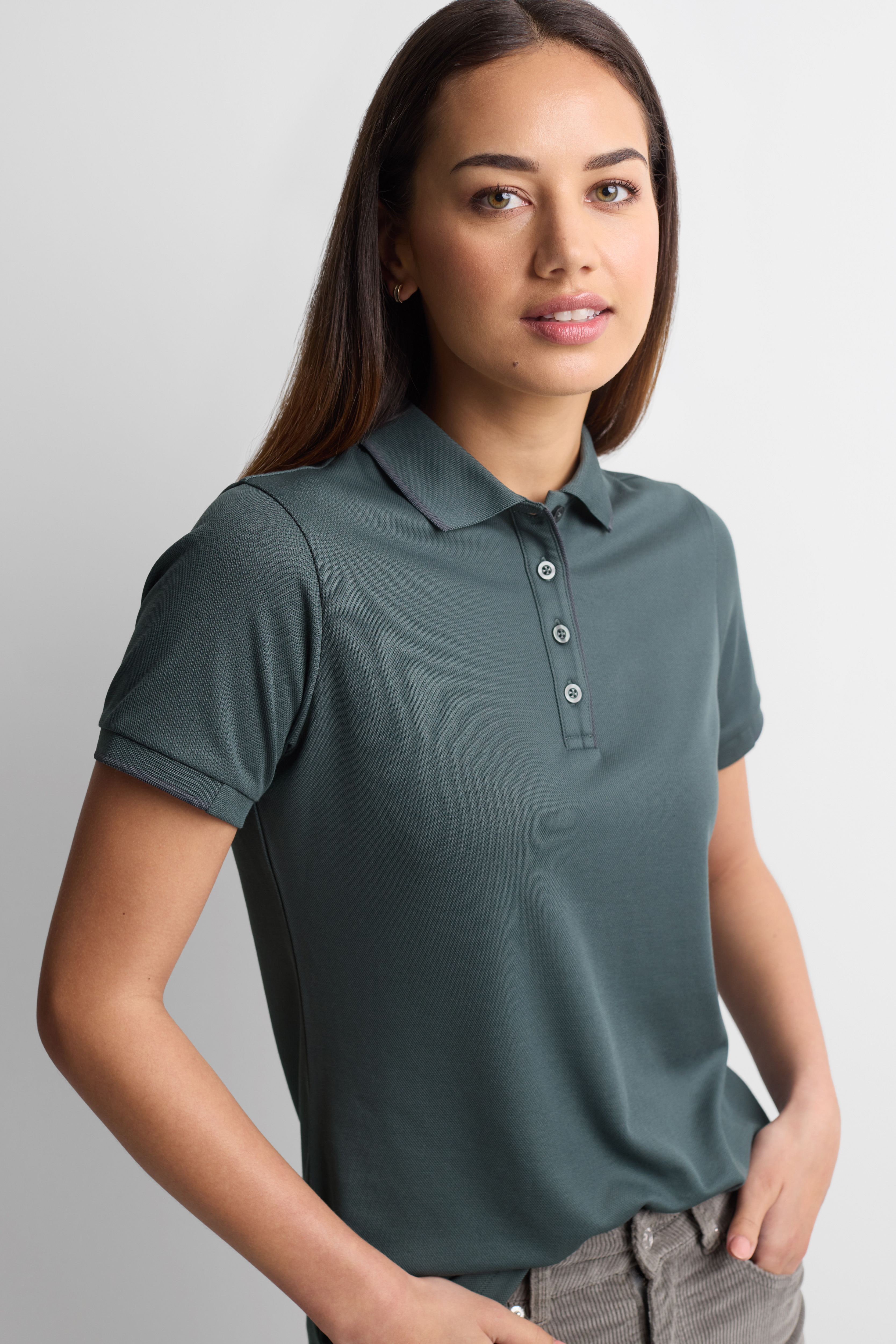 Womens Focus Short Sleeve Polo