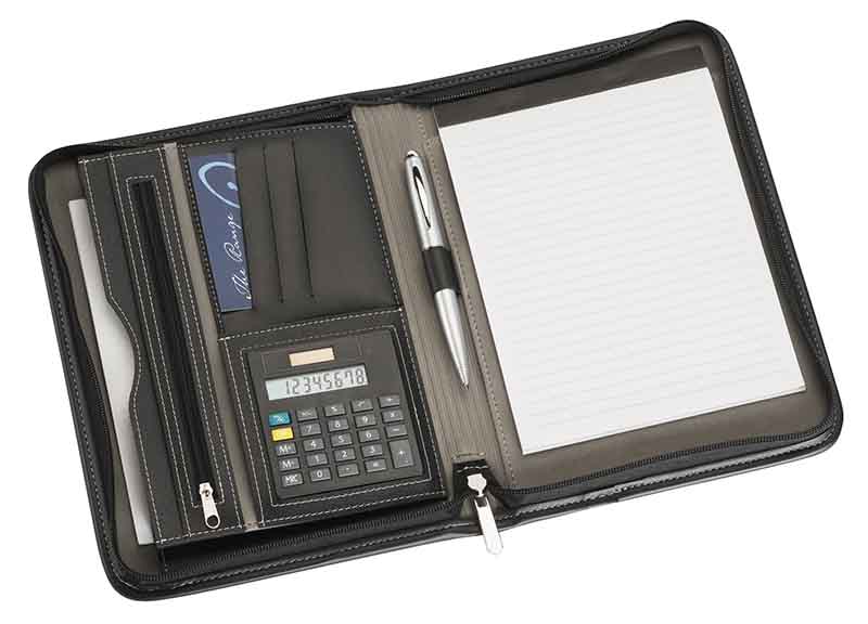 BMV A5 Zippered Compendium with Calculator