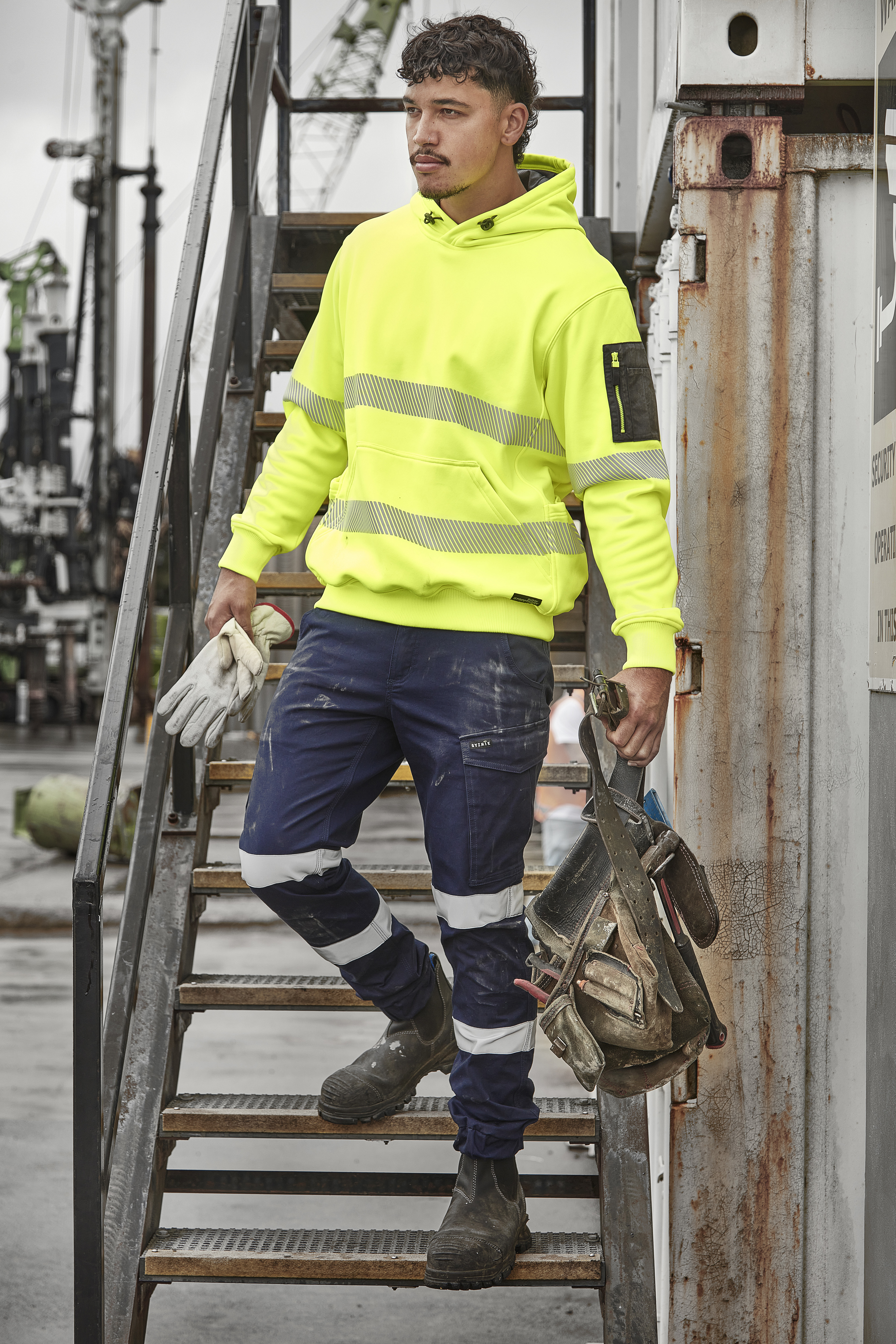 Syzmik Mens Essential Stretch Taped Cargo Pant - Cuffed