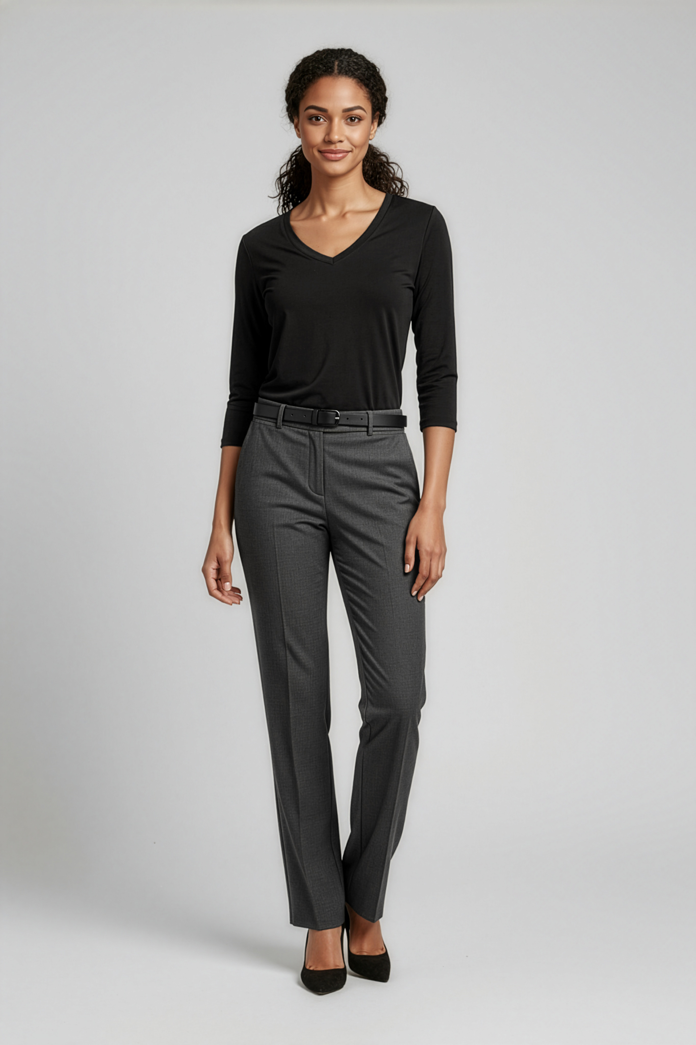 Biz Collection Ladies Classic Flat Front Pant