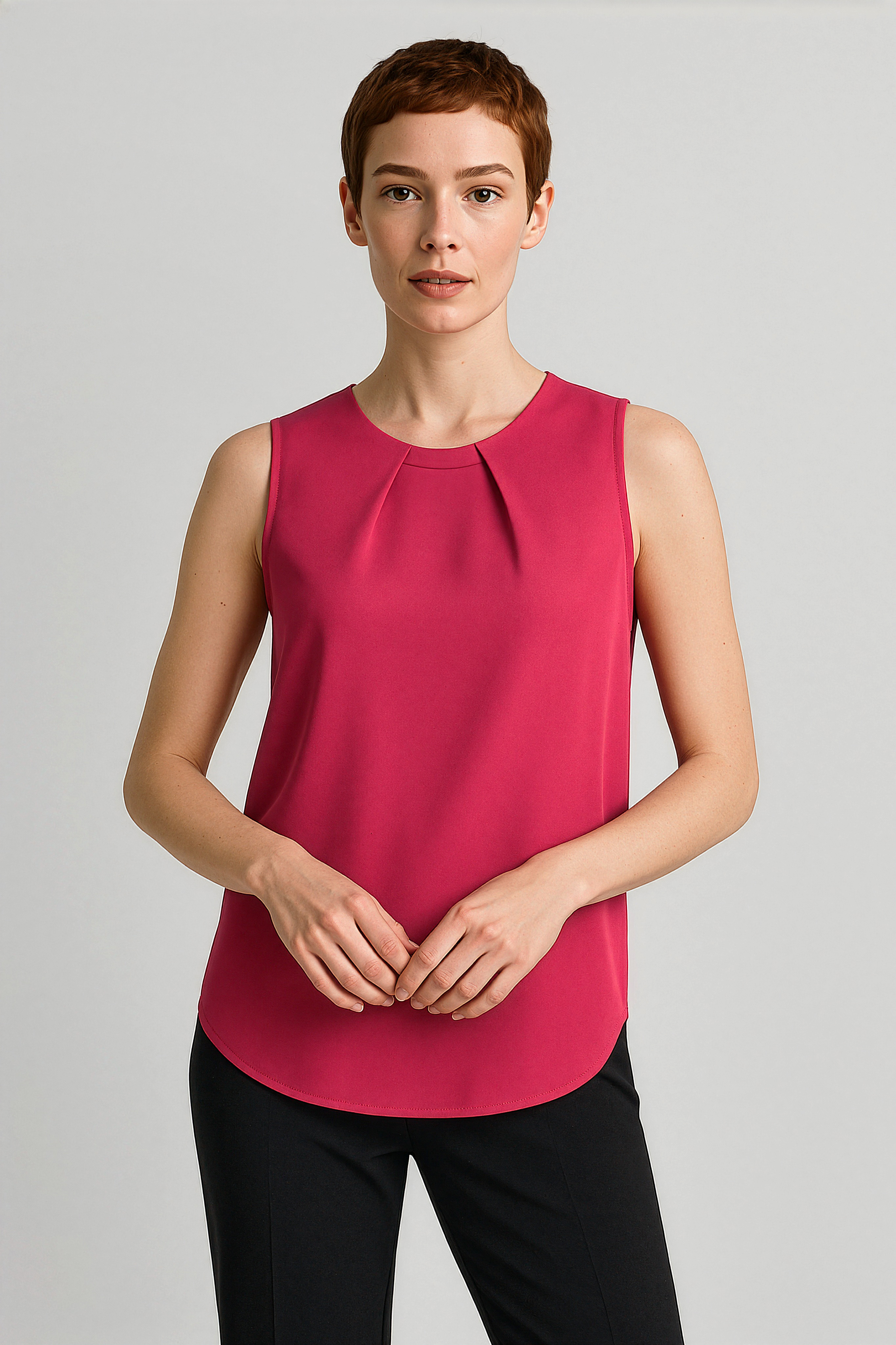 Biz Corporates Womens Estelle Pleat Blouse