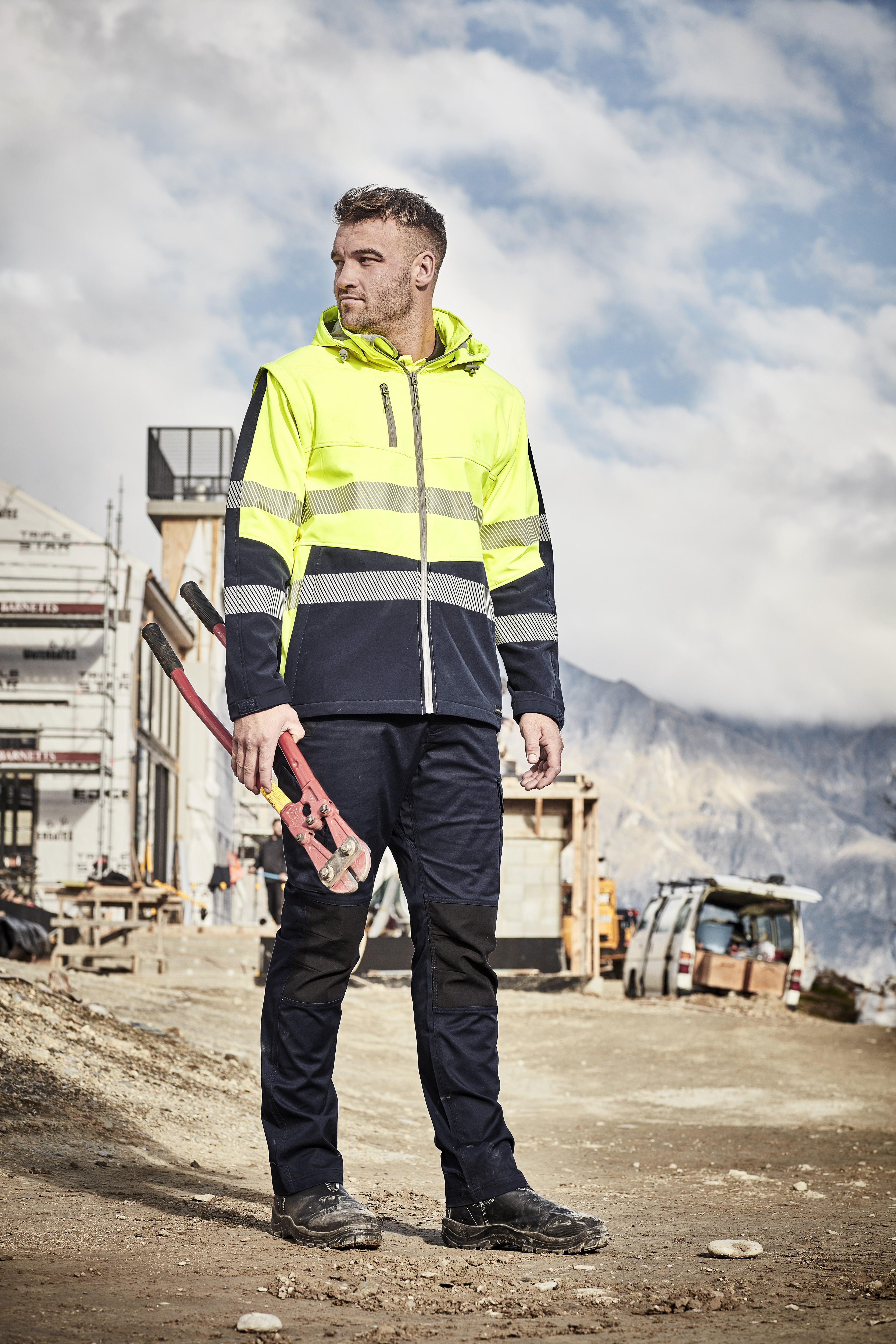 Syzmik Unisex 2 in 1 Stretch Softshell Taped Jacket