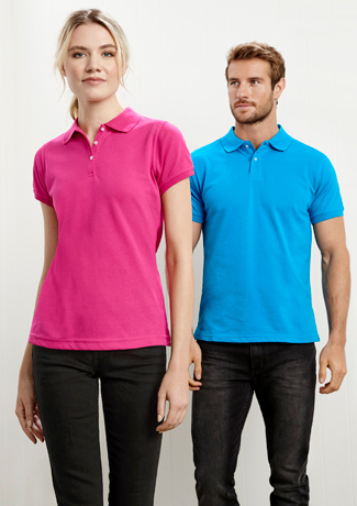 Biz Collection Mens Neon Polo