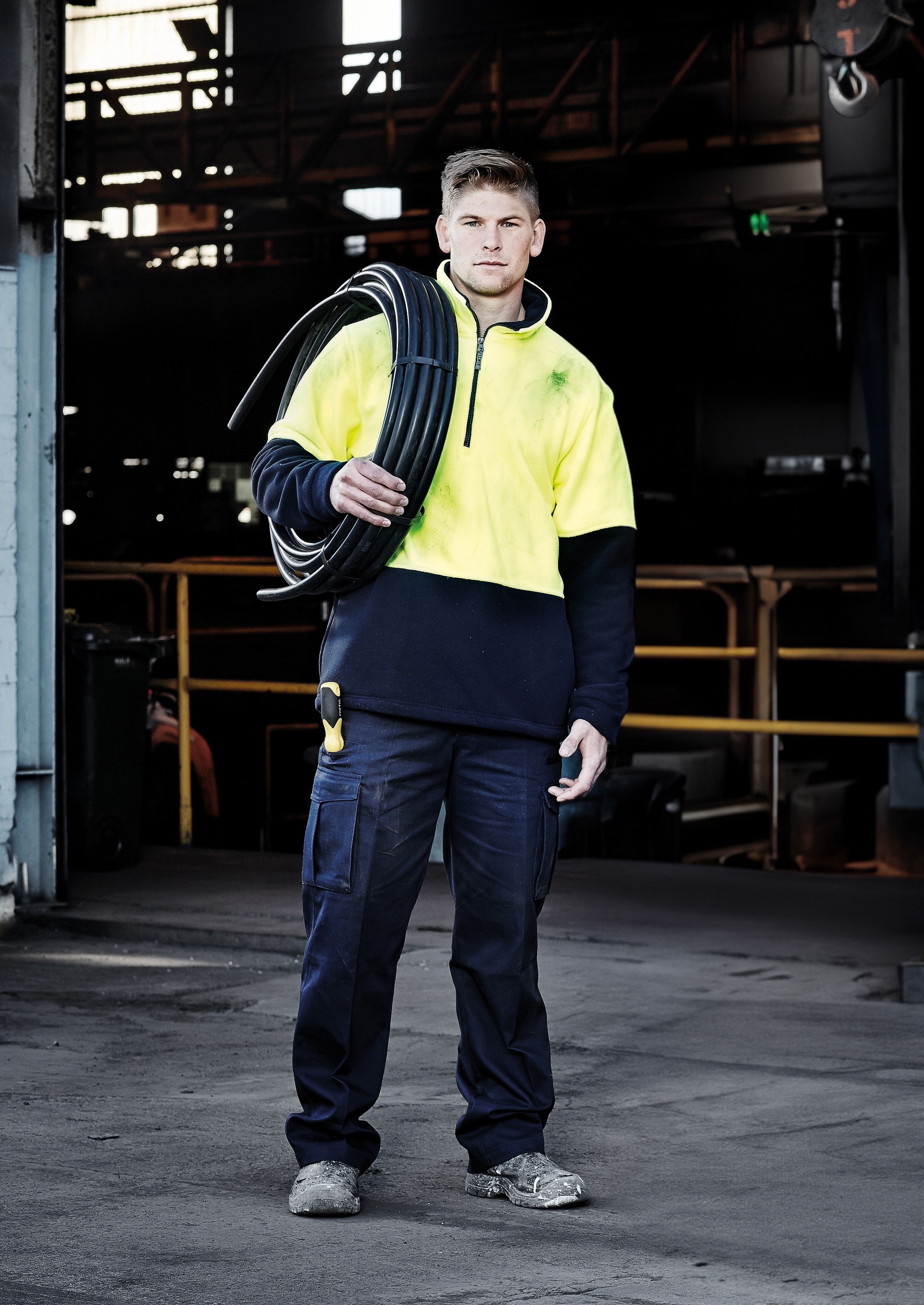 Syzmik Hi Vis Half Zip Polar Fleece Jumper