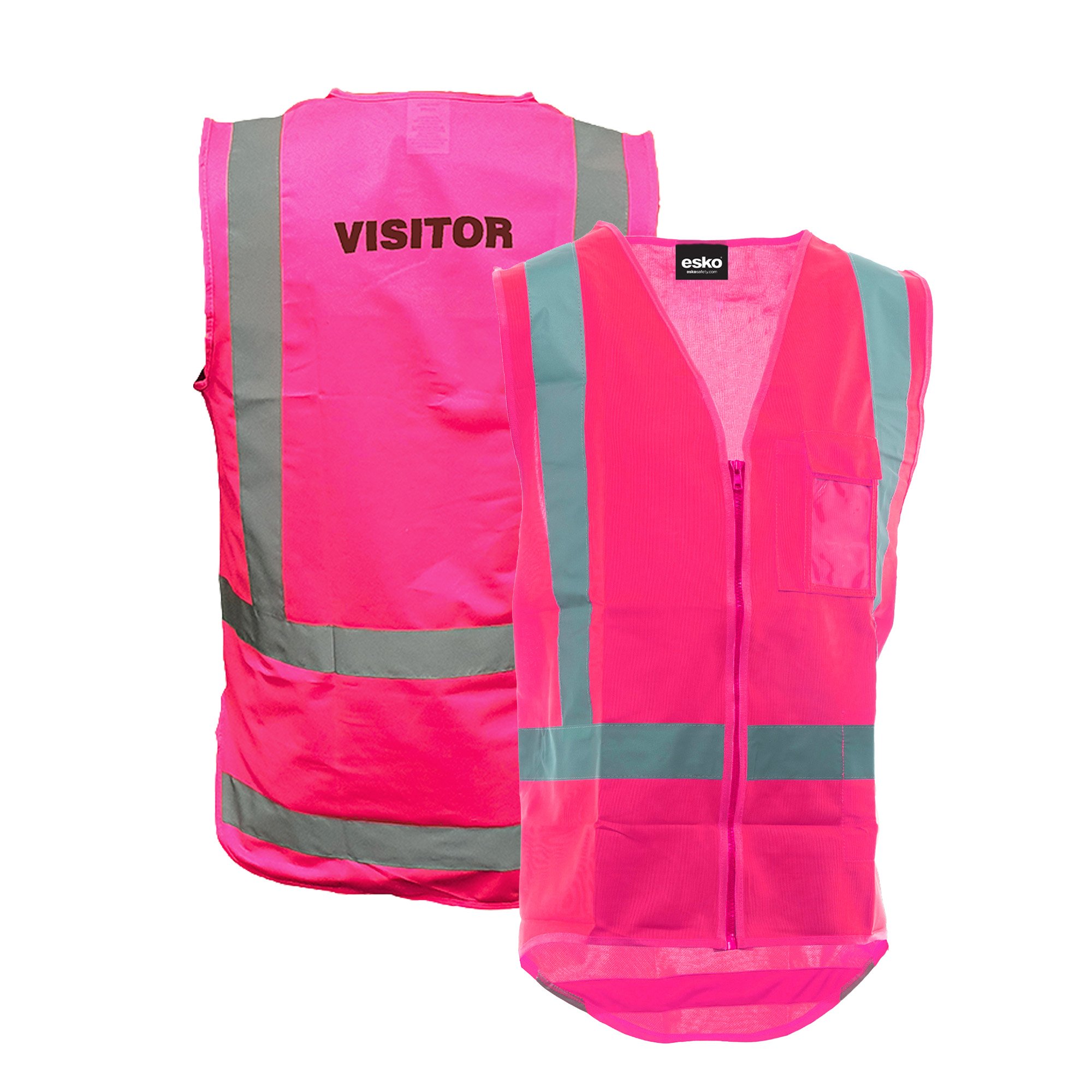 DN H-Back Visitor Hi-Vis Vest - Pink