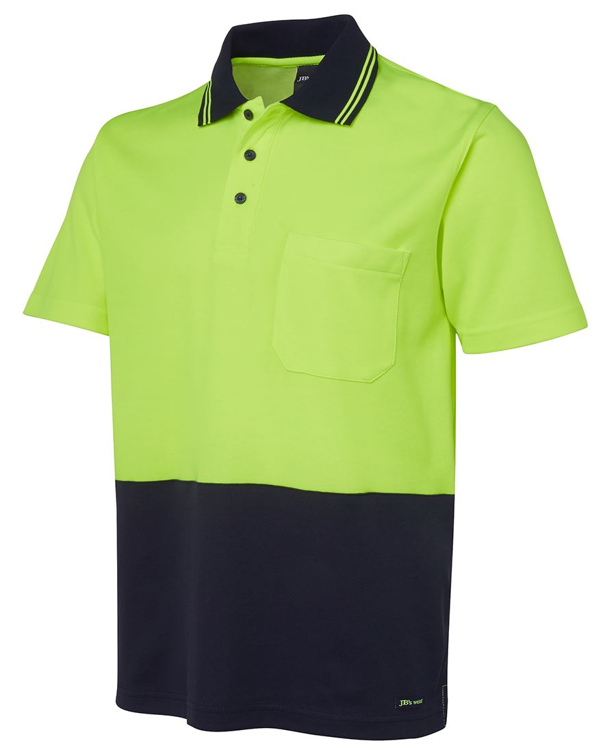 JBs HV Non Cuff S/S Cotton Back Polo