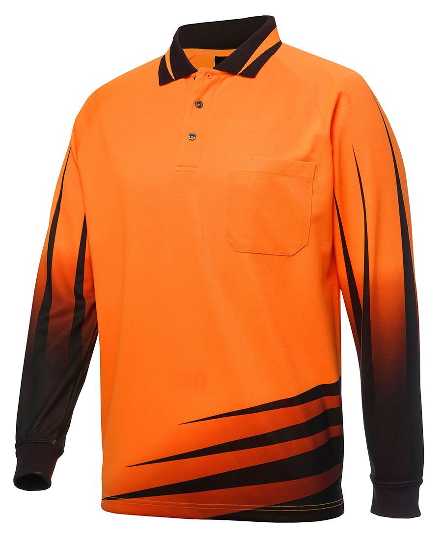 JB's Hi Vis L/S Rippa Sub Polo