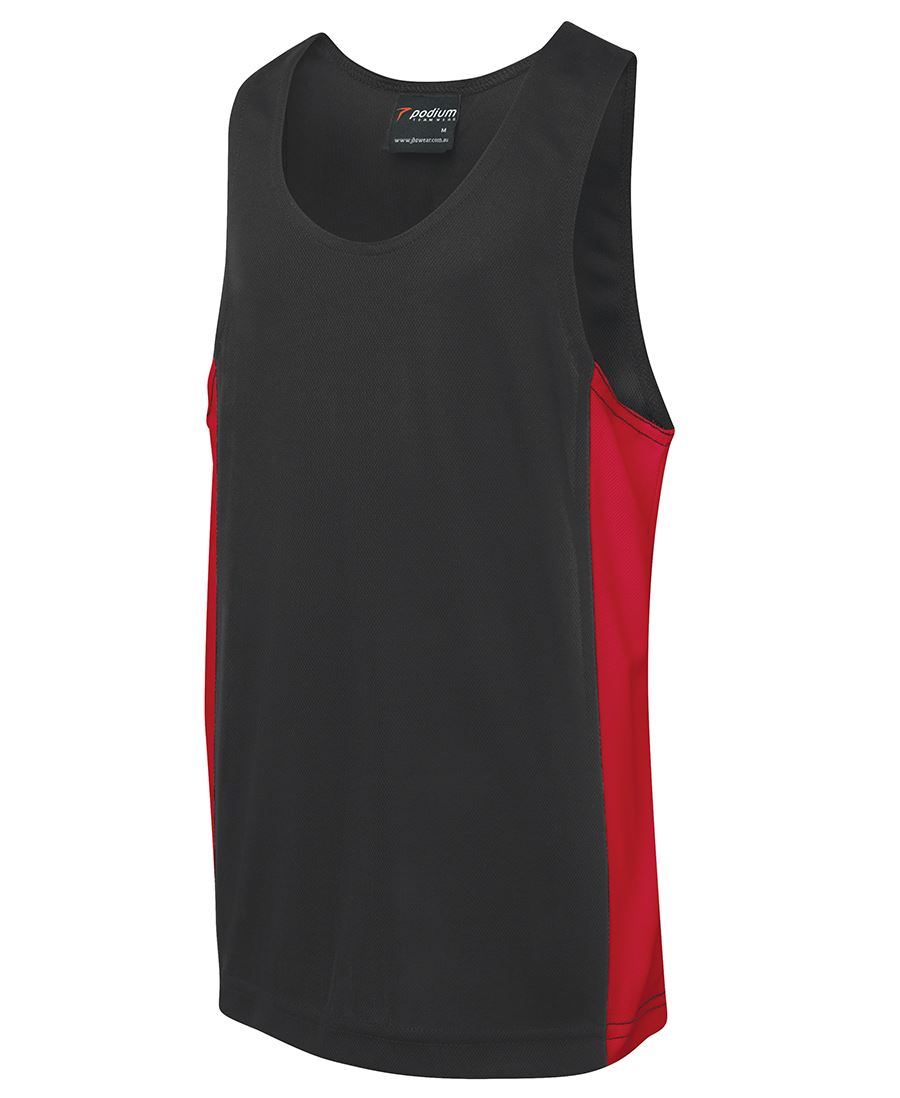 JBs PODIUM KIDS C/TRAST Singlets