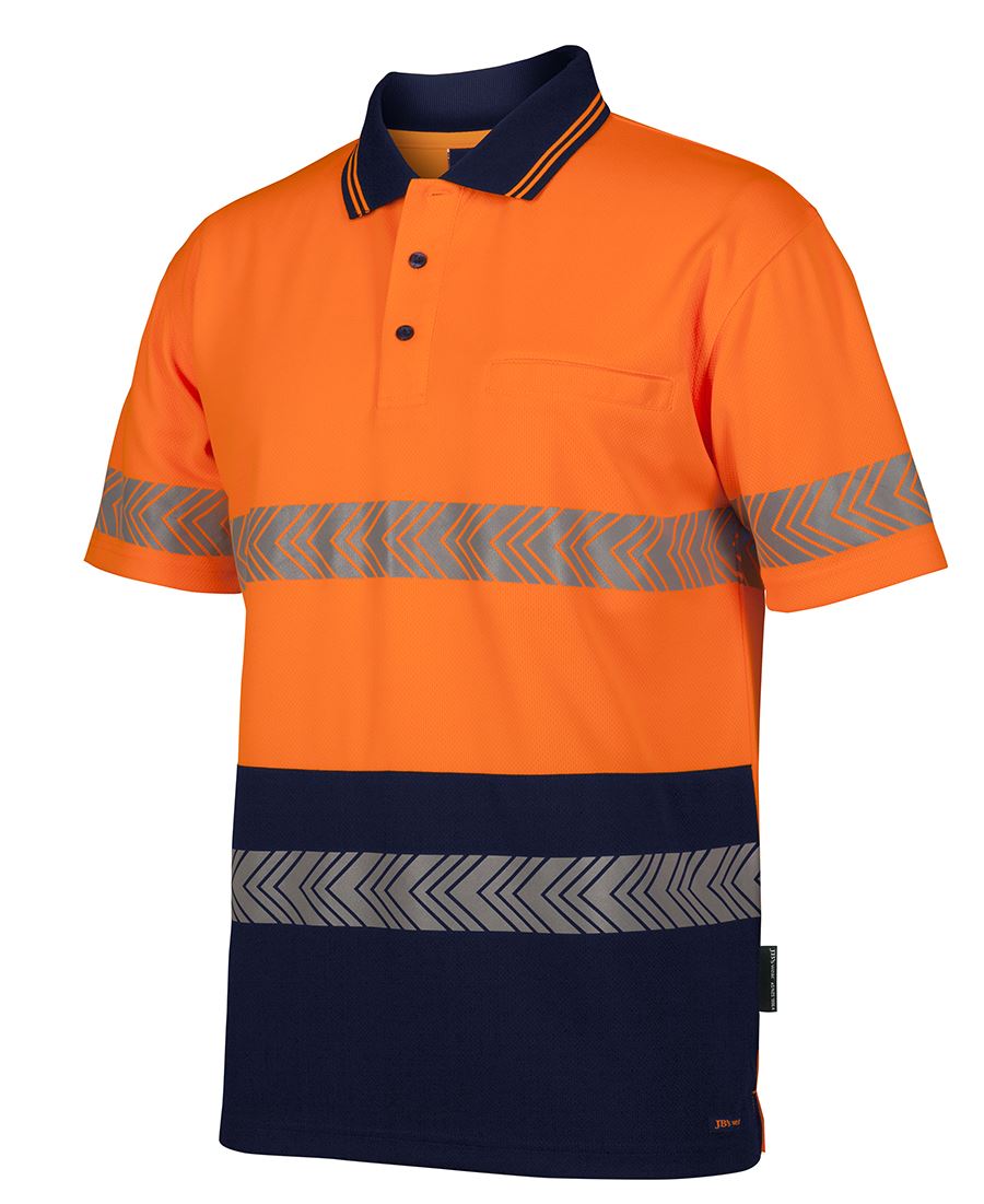 JB'S Hi Vis S/S Segmented Tape Polo