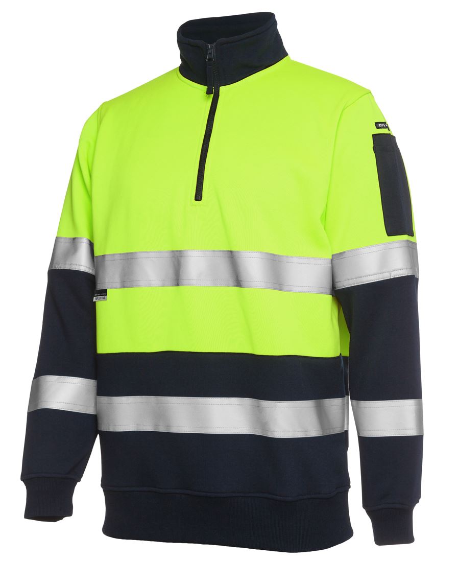 JB's Hi Vis (D+N) 1/2 Zip Fleecy Sweat