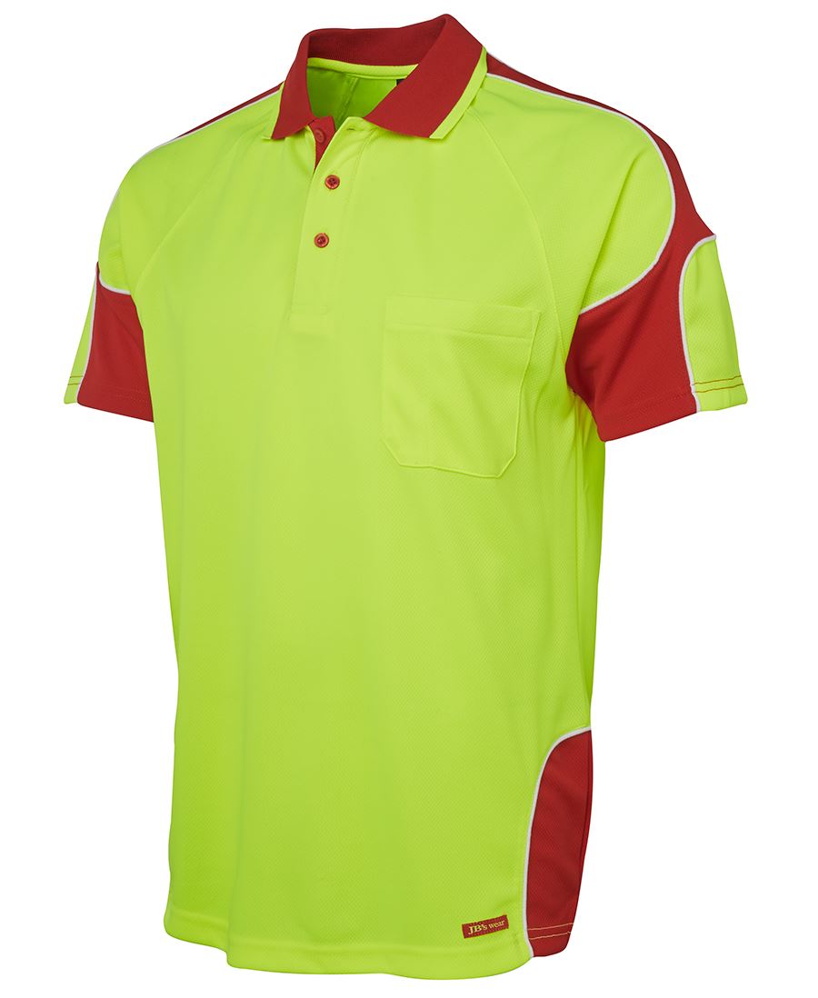 JB's Hi Vis S/S Arm Panel Polo