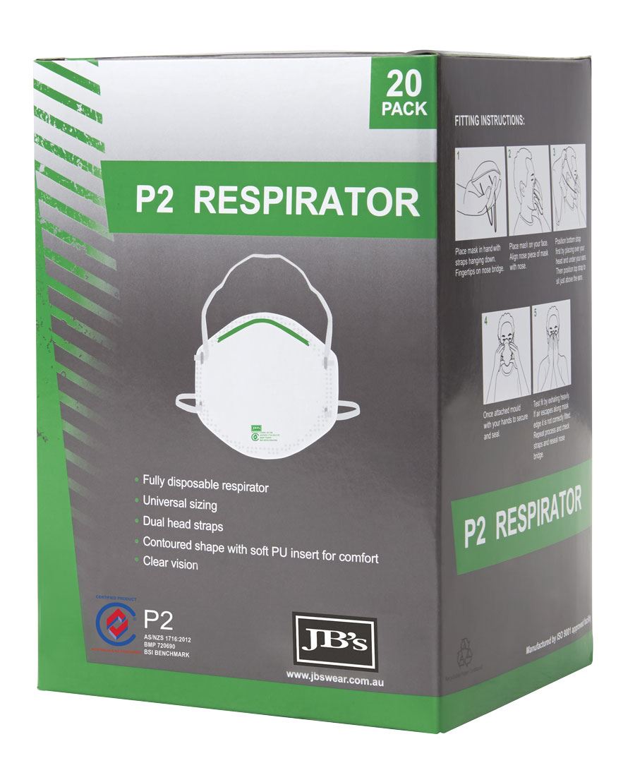 JBs P2 Respirator (20PC)