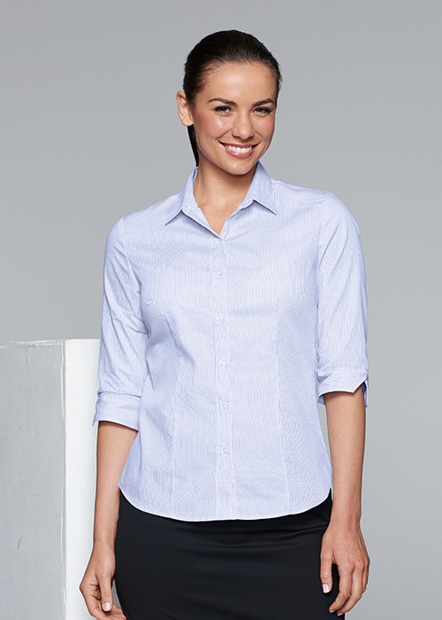 Aussie Pacific Lady Henley 3/4 Sleeve Shirts